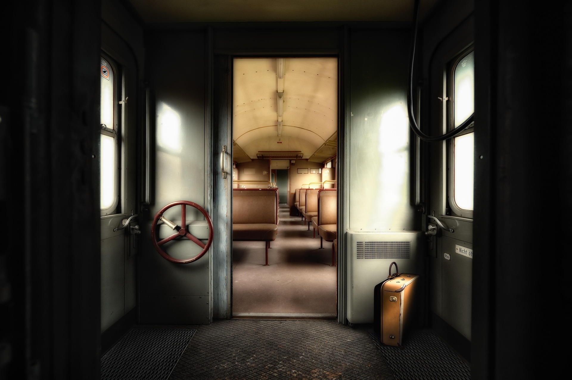 Verlassener Zugwagon